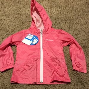 NWT Girls Columbia May Day waterproof jacket 4T